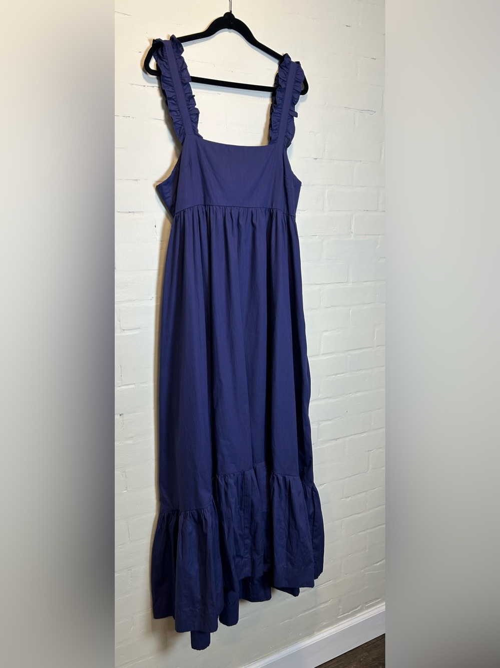 Free People Isabella Cotton Navy Maxi Dress Size M - Picture 8 of 11